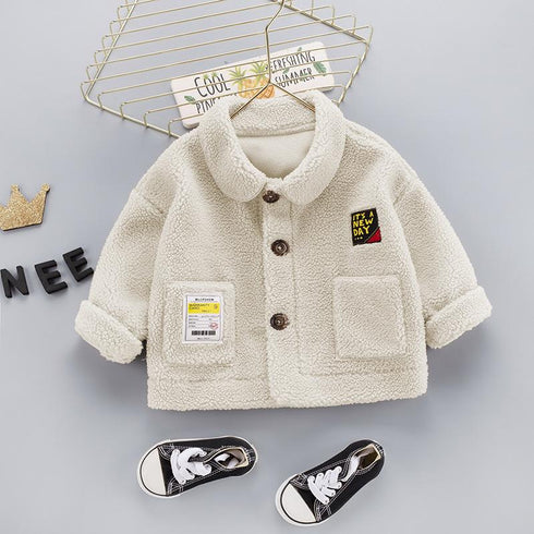 Autumn and winter children's cotton-padded warm coat